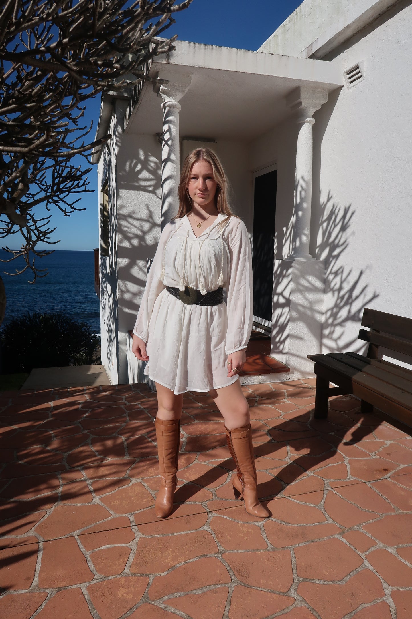Lulu-White-Midi-Dress