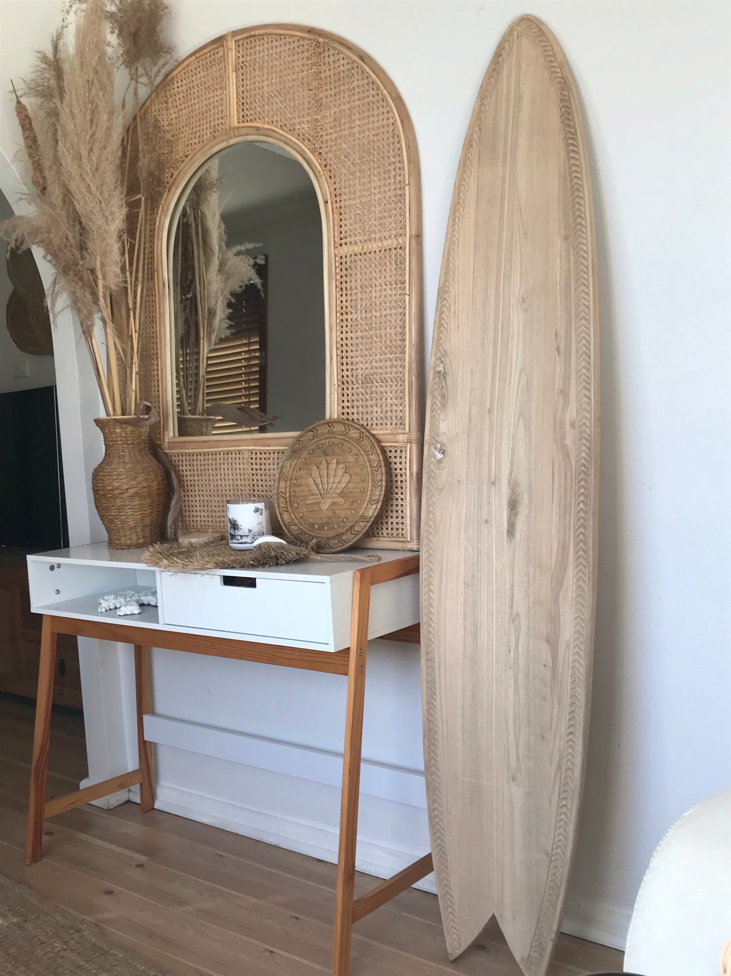 Maui Wooden Surfboard decor