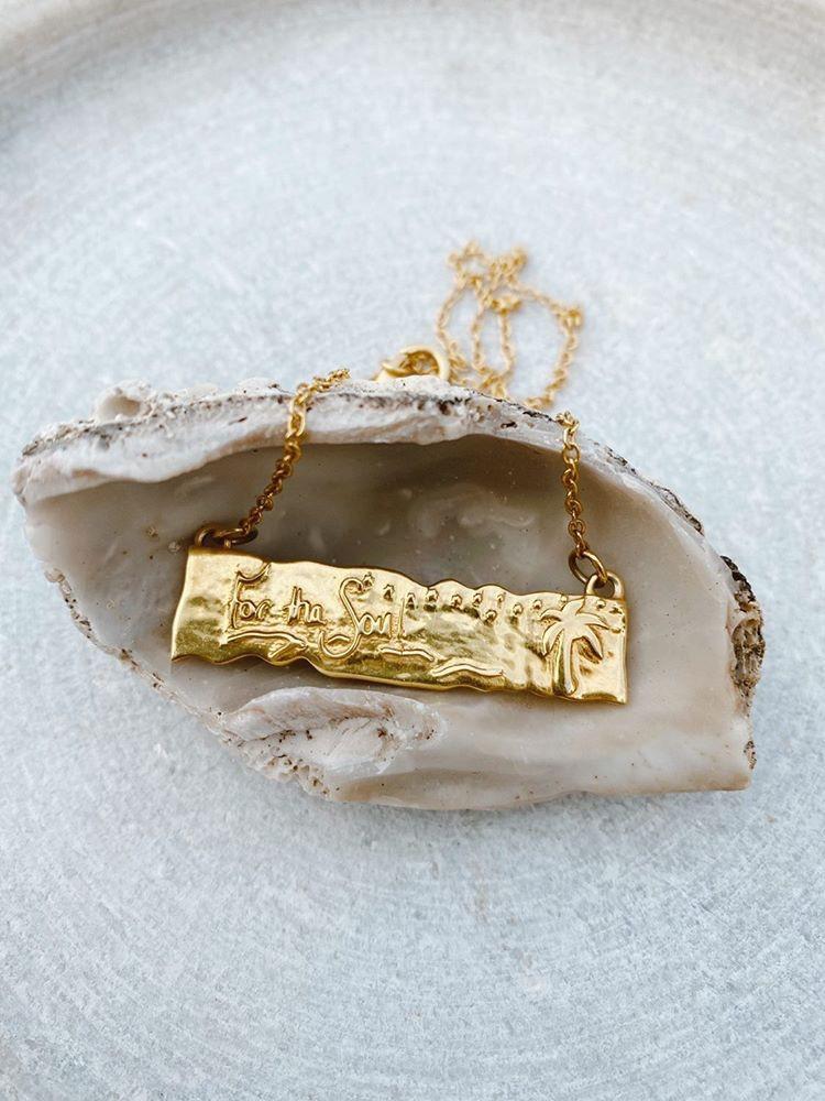 For The Soul Necklace 22k gold plated