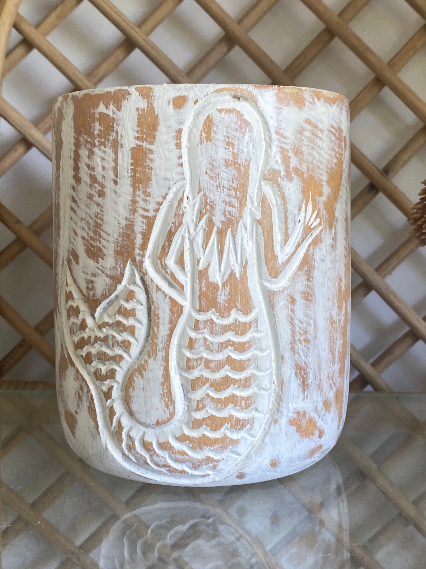 Mermaid Wooden Holder