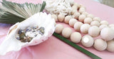 Natural Wooden Decorative Beads with Tassel