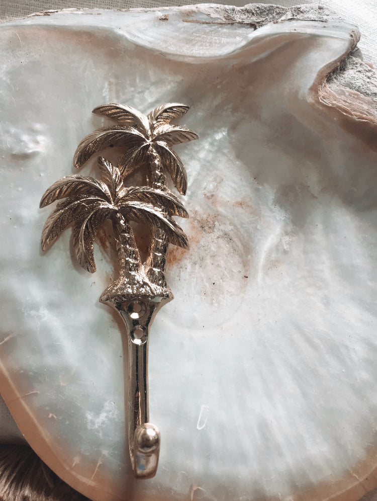 Brass Palm Gold Wall Hook