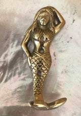 Mermaid Brass Wall Hook