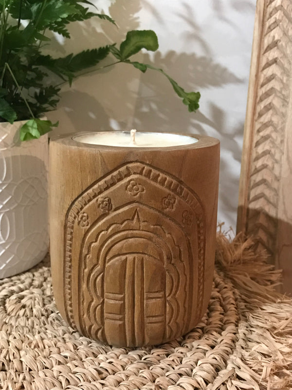 Moroccan  Soy Wooden Candle Lemongrass & Persian Lime